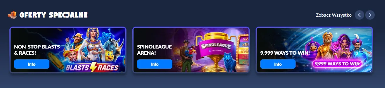 Promocje w kasynie Bison